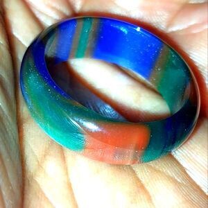 Multicolor Resin Ring sz 10